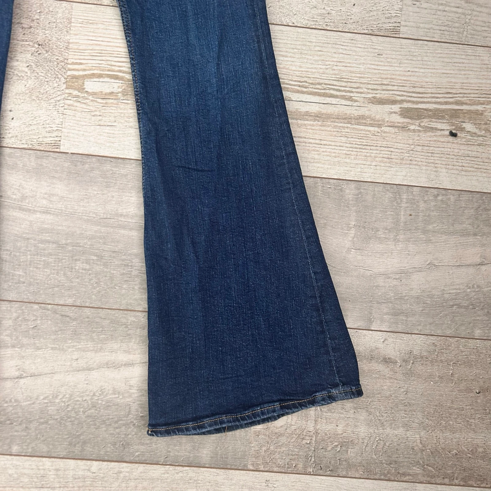 Bershka Jeans Acampanados Azul Escuro Cintura Alta – Tamanho S 36 – photo 2